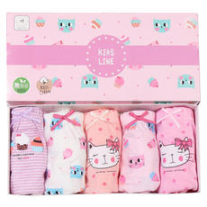 CHARACTOPIA 兒童系列 女童用 甜美三角內褲 5件組