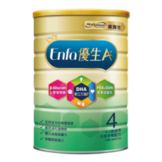 Mead Johnson 美強生 Enfa A+ 優生 4號兒童奶粉 DHA、PDX&GOS 和 β-葡聚糖三效配方 適合3-7歲, 1.6kg, 1罐
