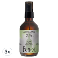 아우라 알콜리크 룸앤패브릭 멀티퍼퓸 포레스트 진 피즈 탈취제, 3개, 150ml