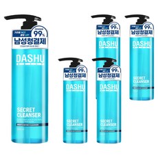 다슈 데일리 비타플렉스 남성청결제, 300ml, 5개