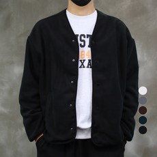 CONFIAR 男士寬鬆版型基本款刷毛開襟衫 TC0309