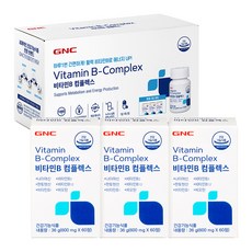 GNC 비타민B 콤플렉스, 60정, 3개