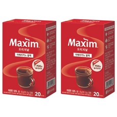 맥심 오리지날 블랙 스틱커피, 1g, 40개, 40개입