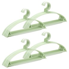 Janie Home 防肩角防滑可旋轉衣架, 綠色, 20個