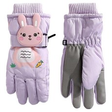 KIZTREE 女童冬季兔子分指滑雪手套 ST-135