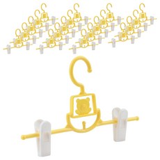 센스이따 조절가능 바지걸이, 03 노란색, 20개