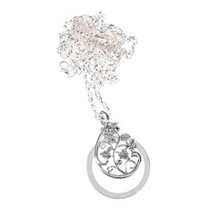 Dr.Feliz J 便攜式閱讀放大鏡項鍊 銀色, 單一商品, 1個