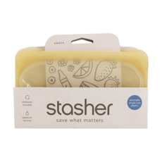 stasher 長形矽膠密封袋 熱帶鳳梨 60g, 19.05 x 11.43 x 2.54cm, 1入, 1個