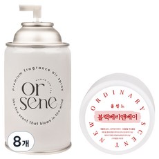 올센느 프리미엄 니치향수 방향제 자동분사기 리필 캔 블랙베리앤베이, 250ml, 8개, 블랙베리앤 베이