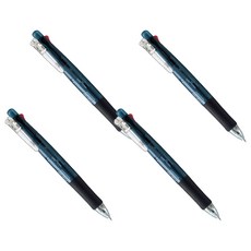 Clip-on 多功能4色原子筆 0.7mm + 自動鉛筆 0.5mm B4SA1, 黑色, 4個