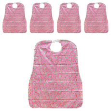 pyeonrian 圍兜 粉紅花朵 防水圍裙, 5個