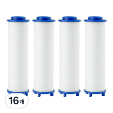 바스템 온오프 회전 필터 샤워기 교체필터, 16개, 무향