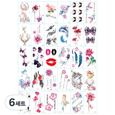 月集 紋身貼紙 30款套組, F, 6套