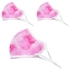 주누하우스 물놀이 워터 마스크 M, 1매, 3개, 핑크마블