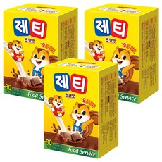 제티 동서 쵸코렛맛 분말, 17g, 80개입, 3개