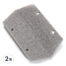 窗戶縫隙清潔刷替換布, 2個, 灰色