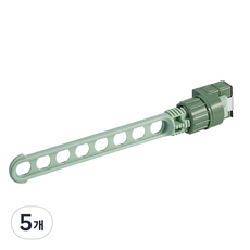 Saenggaknarae 緊抓窗框衣架 8孔曬衣架, 綠色 (GREEN), 5個