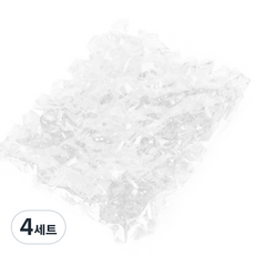 크리스탈 어항 바닥장식, 화이트, 4세트