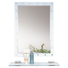 Toppuror 泰浦樂 旗艦翡翠除霧浴鏡 附平台, 白色