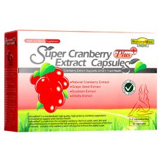 NatureMax 家倍健 Super 蔓越莓精粹濃縮膠囊 含葡萄籽 大豆和苜蓿提取物, 30顆, 1盒