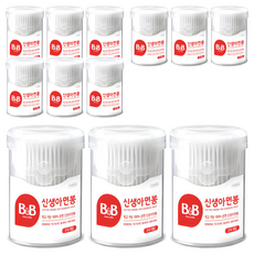 B&B 新生兒棉花棒, 210入, 12個