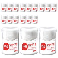 B&B 新生兒棉花棒, 210入, 18個