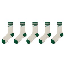 LOBROKO Point 運動高爾夫中筒襪 5雙組, D款, 1套