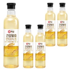 CJ BEKSUL 白雪 健康發酵糙米醋, 800ml, 5個