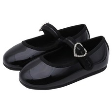 Kiphant 女童閃亮愛心瑪麗珍鞋