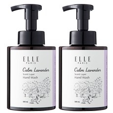 엘르 퍼퓸 버블 핸드워시 라벤더머스크, 2개, 500ml