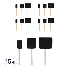 Uniart 蓋章海綿, 混合顏色, 15個