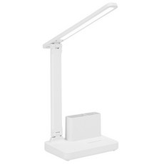 折疊檯燈 附筆筒 充電款 白色 LED護眼