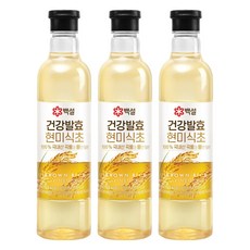 CJ BEKSUL 白雪 健康發酵糙米醋, 800ml, 3個