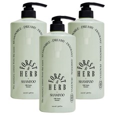 오디드 밀크프로틴 인텐시브 샴푸 포레스트허브향, 1L, 3개