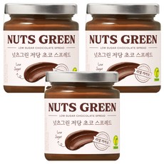 넛츠그린 저당 초코 스프레드, 3개, 200g