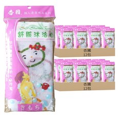 杏圃 舒服沐浴巾, 混色, 1包, 24包