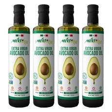 meVI 美味 特級初榨酪梨油, 100%第一道新鮮冷壓萃取, 發煙點200度以上, 墨西哥原瓶原裝進口, 250ml, 4瓶
