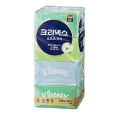 Kleenex 柔滑觸感2層美容衛生紙, 8個, 250張
