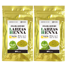 라자스헤나 헤나염색, 블랙, 2개