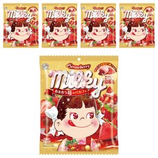 후지야 밀키 캔디 딸기맛, 5개, 65.8g