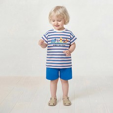 milkmile 幼兒迪士尼小熊維尼與好朋友們冒險條紋上下衣套裝