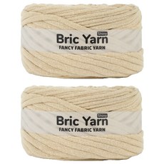Bricyan 亮面編織線 270g, 601G 奶油金色, 2個