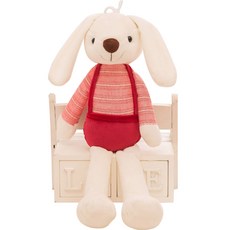 네이처타임즈 귀여운 토끼 인형, 70cm, 레드, 1개