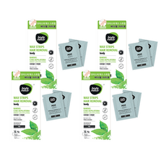 body natur 手&腿部用美體蜜蠟貼片 一般肌適用 16入+清潔紙巾 2入, 4組