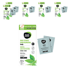 body natur 手&腿部用美體蜜蠟貼片 一般肌適用 16入+清潔紙巾 2入, 6組