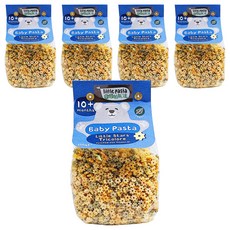 Little Pasta 小帕斯達 迷你星造型 寶寶義大利麵, 10個月以上, 無鹽無糖無色素, 250g, 5包