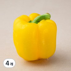 국내산 GAP 노랑 파프리카, 1입, 4개