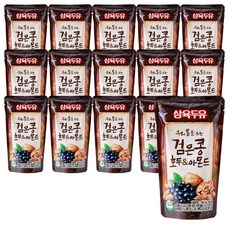 삼육두유 검은콩 호두 앤 아몬드 파우치, 190ml, 15개