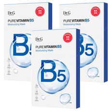 닥터지 퓨어 비타민 B5 모이스처라이징 마스크팩, 3개, 5개입