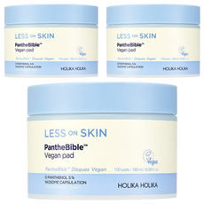 [비건뷰티] 홀리카홀리카 레스온스킨 판테바이블 비건패드 180ml, 100매입, 3개